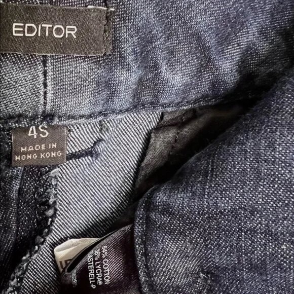 EDITOR Wide Leg Jean Denim Dress Pants - Picture 6 of 7